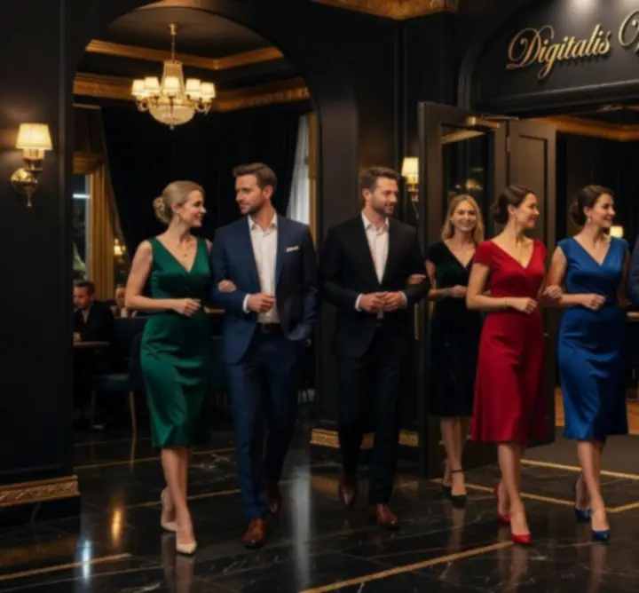 Elegánsan, de kényelmesen öltözött vendégek a Digitallis Vilag lounge terében